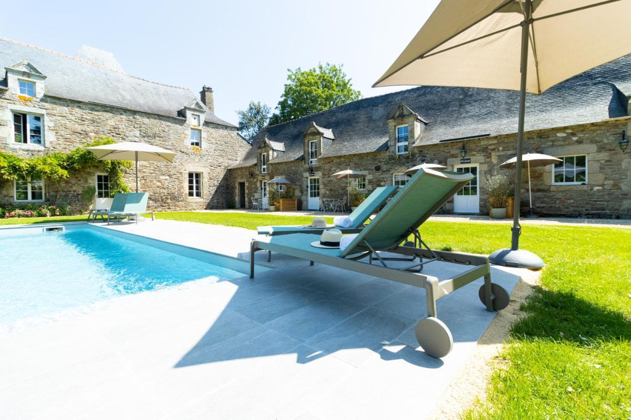 Malansac Manoir Du Vau D Arz Gites Et Chambres D Hotes Avec Piscine מראה חיצוני תמונה